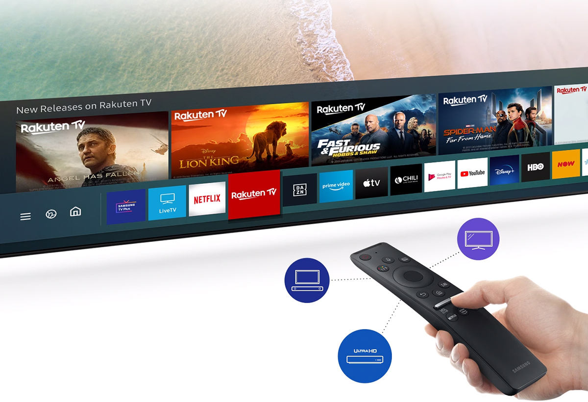 Απεικονίζεται η λειτουργία Smart Hub & One Remote Control.